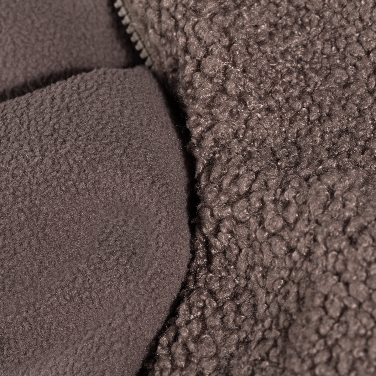Palpo geacă din fleece Pile pentru femei, culoare Cocoa Brown