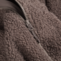 Palpo geacă din fleece Pile pentru femei, culoare Cocoa Brown