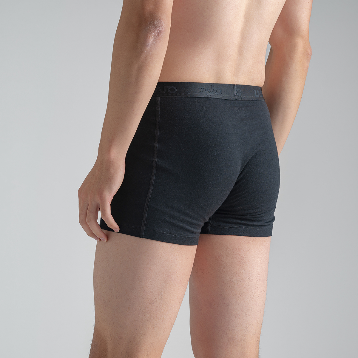 Senti Men's Merino Boxer Briefs — Black