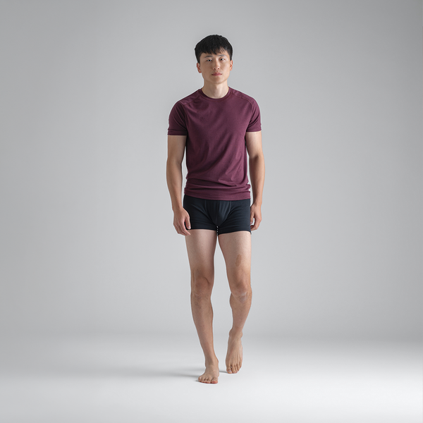 Senti Men's Merino Boxer Briefs — Black