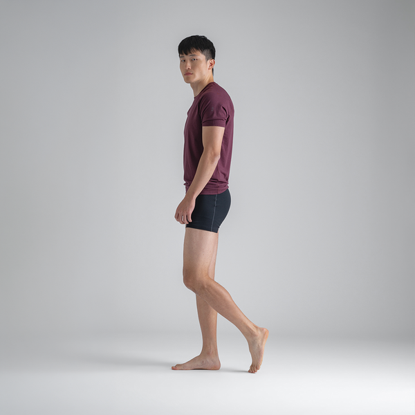 Senti Men's Merino Boxer Briefs — Black