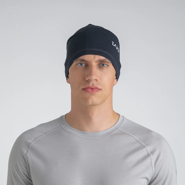 Senti Merino Multifunctional Scarf — Grey Navy