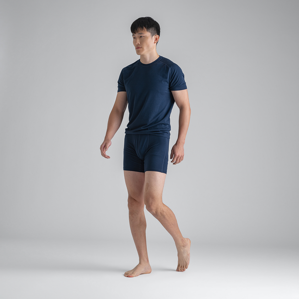 Senti Men's Merino T-shirt — Dark Navy