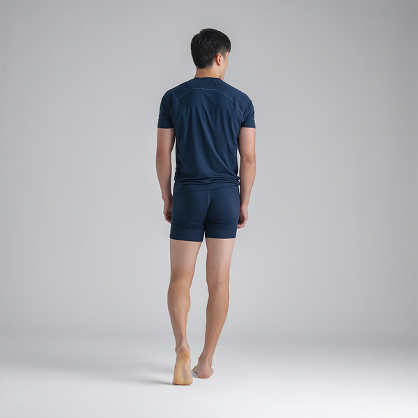 Senti Men's Merino T-shirt — Dark Navy