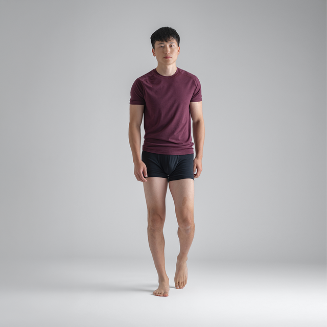 Senti Men's Merino T-shirt — Decadent Red