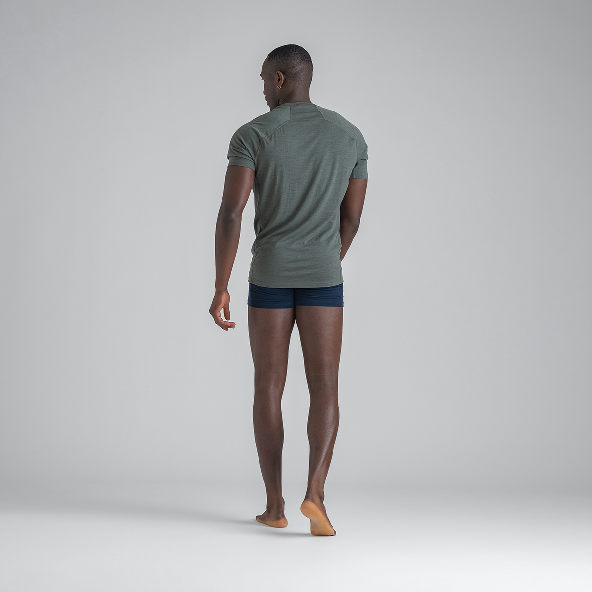 Senti Men's Merino T-shirt — Thyme Green