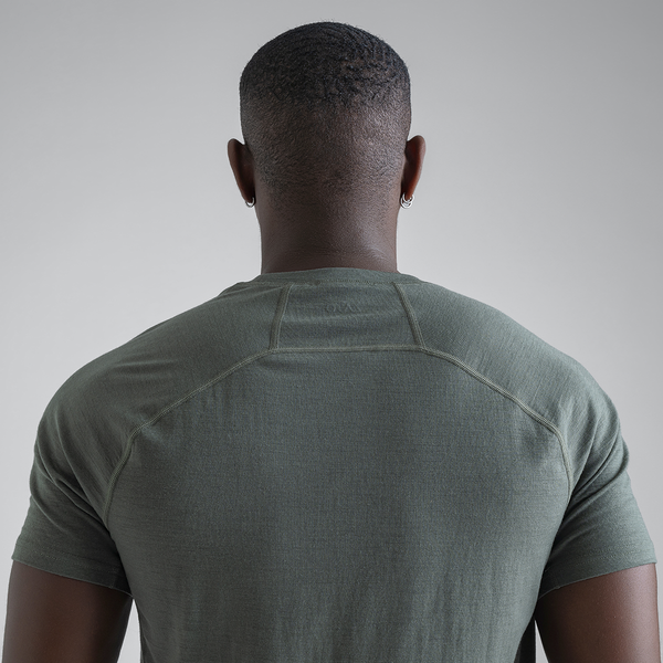 Senti Men's Merino T-shirt — Thyme Green