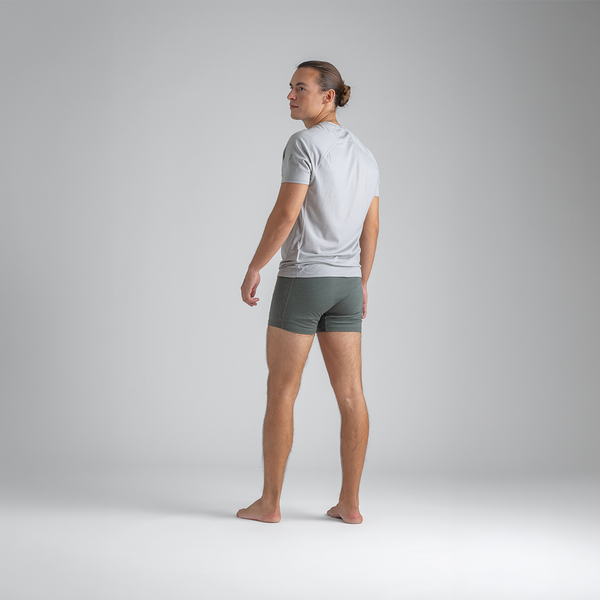 Senti Men's Merino Boxer Briefs — Thyme Green