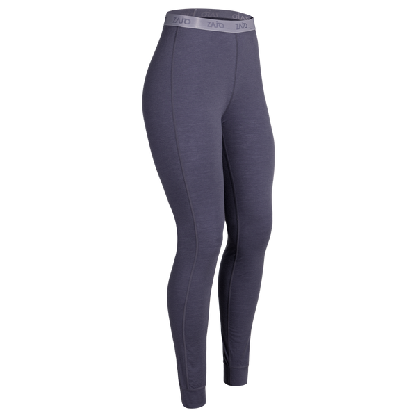 Senti pantaloni lungi din lână merinos pentru femei, culoare Purple