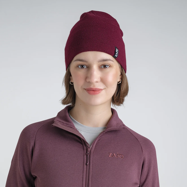 Signo Merino Beanie — Grey Navy