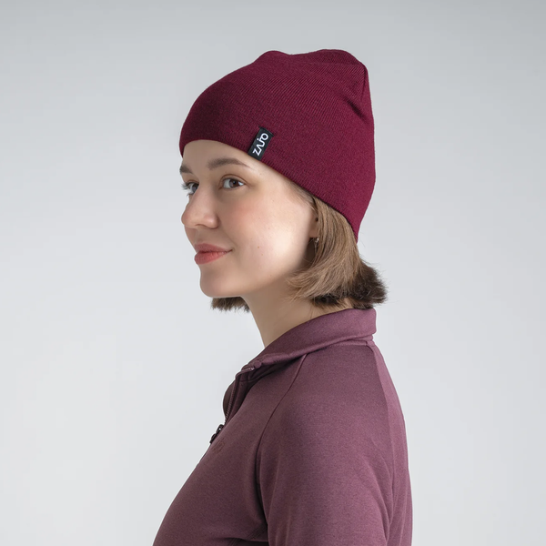 Signo Merino Beanie — Grey Navy