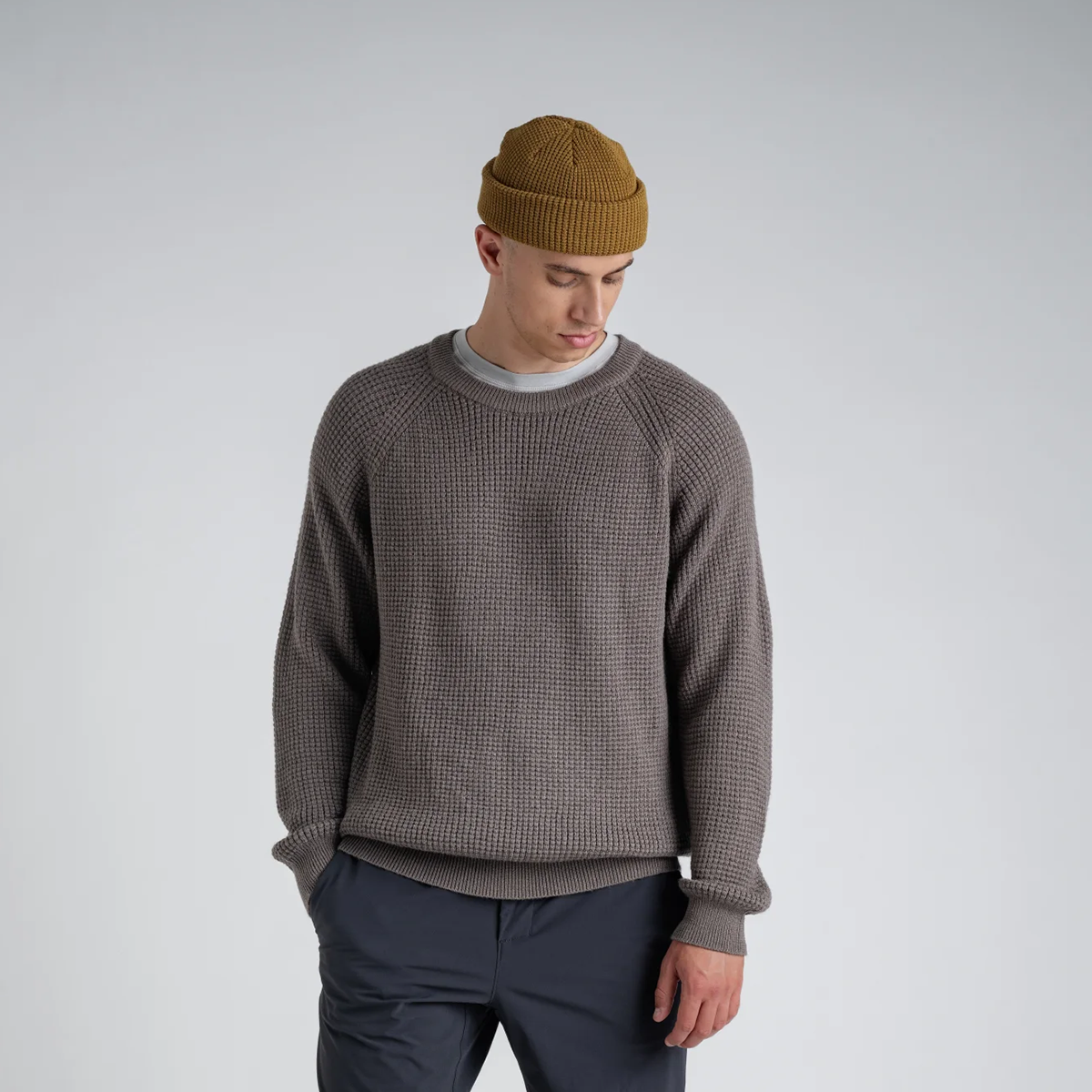 Triki Merino Beanie — Golden Brown