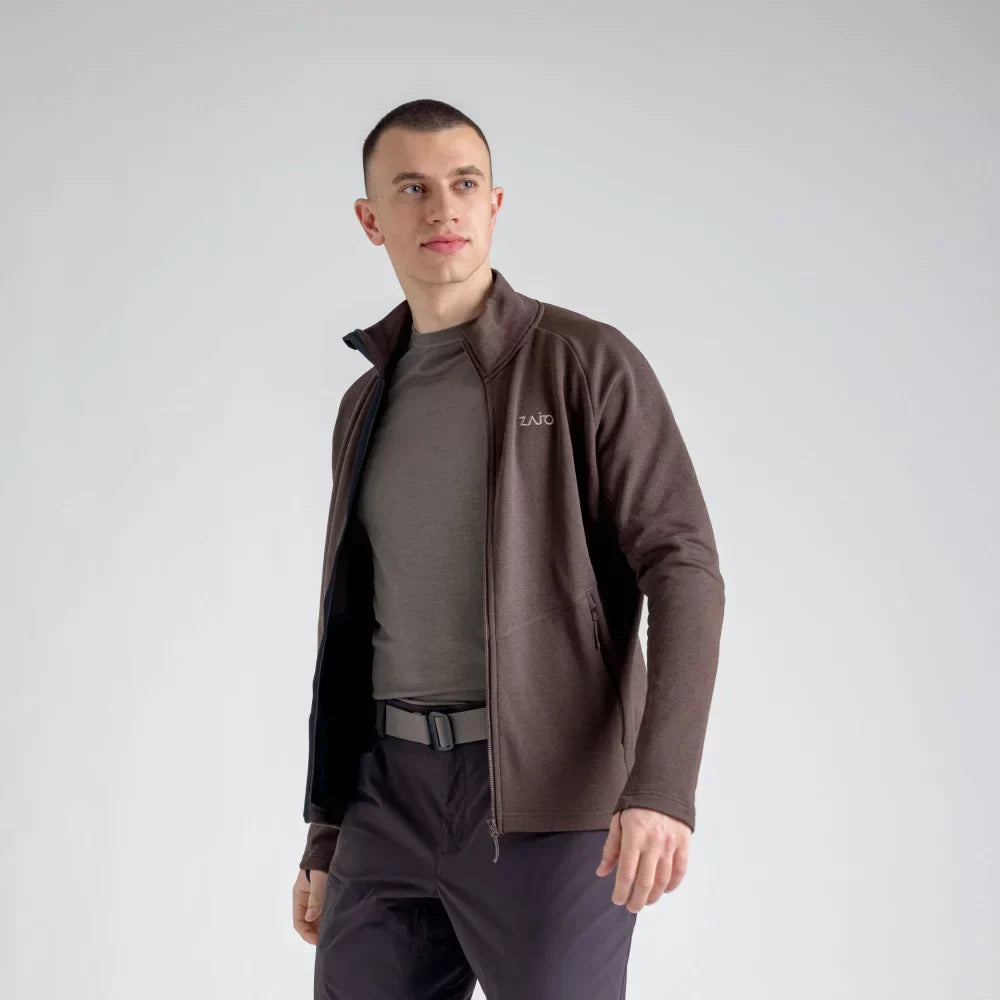 Amiko Men's Fleece Jacket — Brown
