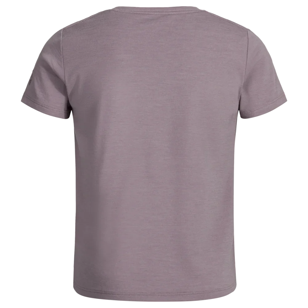 Amo Kid's Merino T-shirt — Iced Mauve
