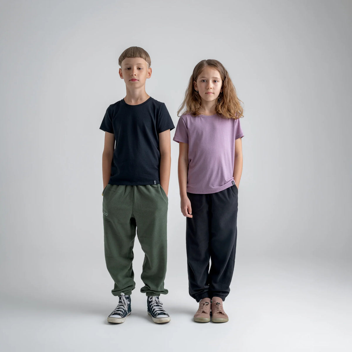 Amo Kid's Merino T-shirt — Dove Grey
