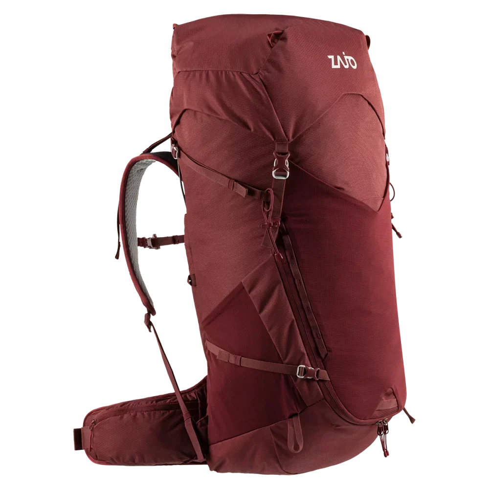 Eksploro 65l Hiking Backpack — Dark Red
