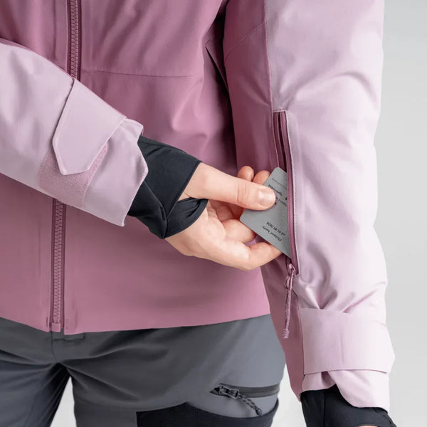 Glacio Women's Insulated Ski Jacket — Light Rose