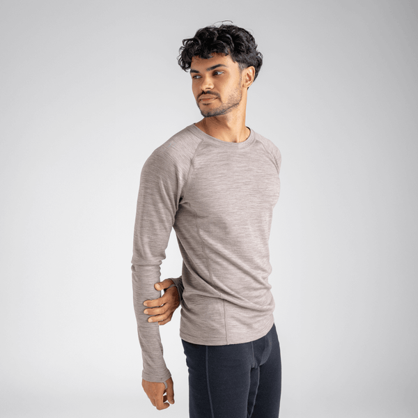 Hejma tricou din lână merinos cu mânecă lungă pentru bărbați