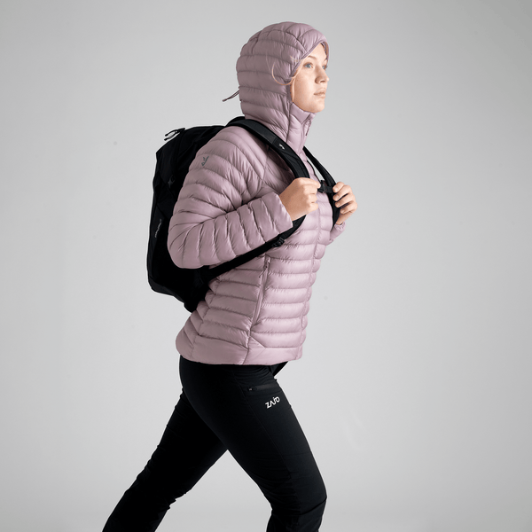 Nubaro Women's Insulated Hooded Jacket — Beige