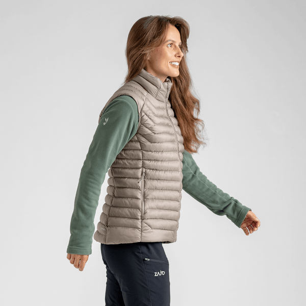 Nubaro Women's Insulated Vest — Beige