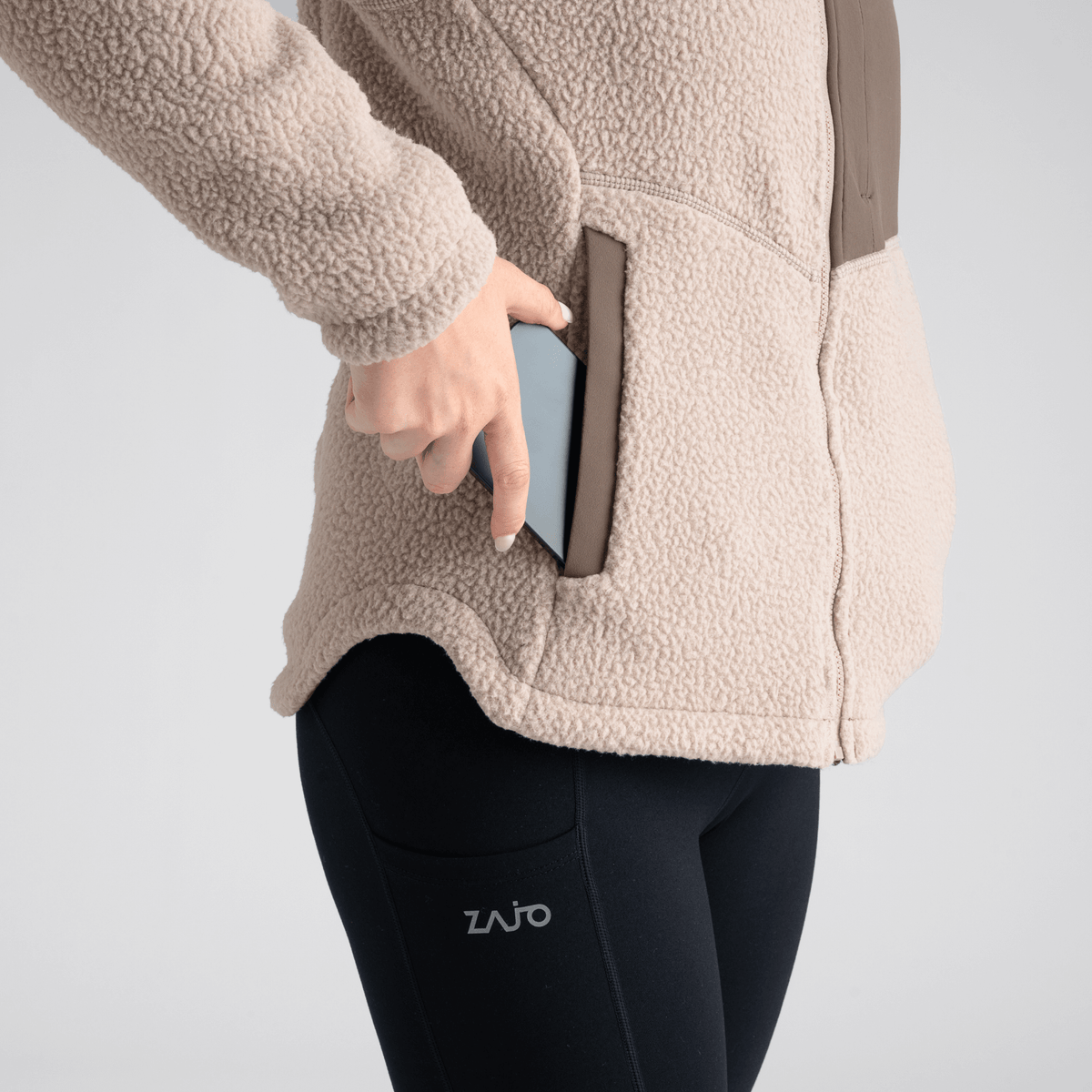 Palpo geacă din fleece Pile pentru femei