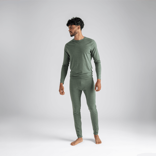 Senti pantaloni lungi din lână merinos pentru bărbați