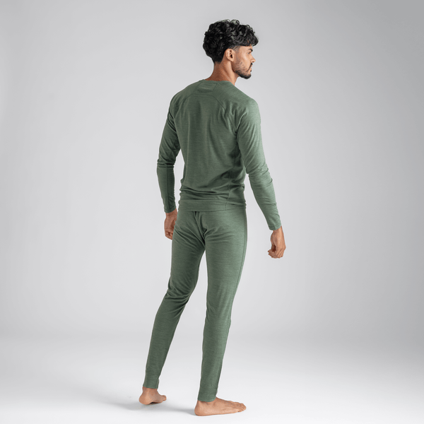 Senti pantaloni lungi din lână merinos pentru bărbați