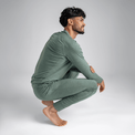 Senti pantaloni lungi din lână merinos pentru bărbați